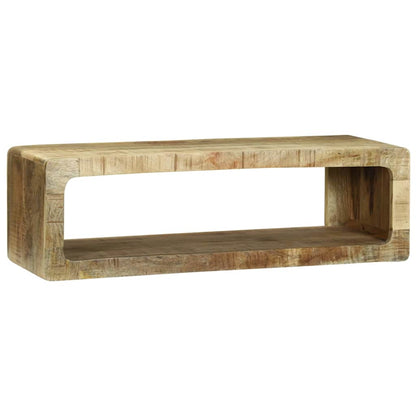 TV-kast met plank Bruin 80 x 30 x 25 cm Massief mangohout