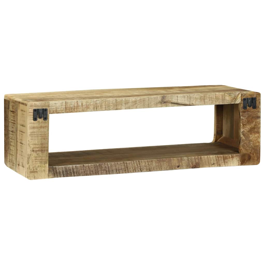 TV-kast met plank Bruin 80 x 30 x 25 cm Massief mangohout
