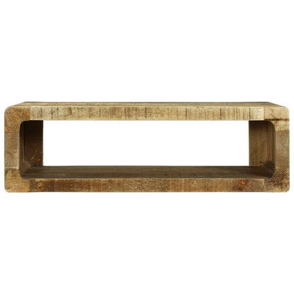 TV-kast met plank Bruin 80 x 30 x 25 cm Massief mangohout