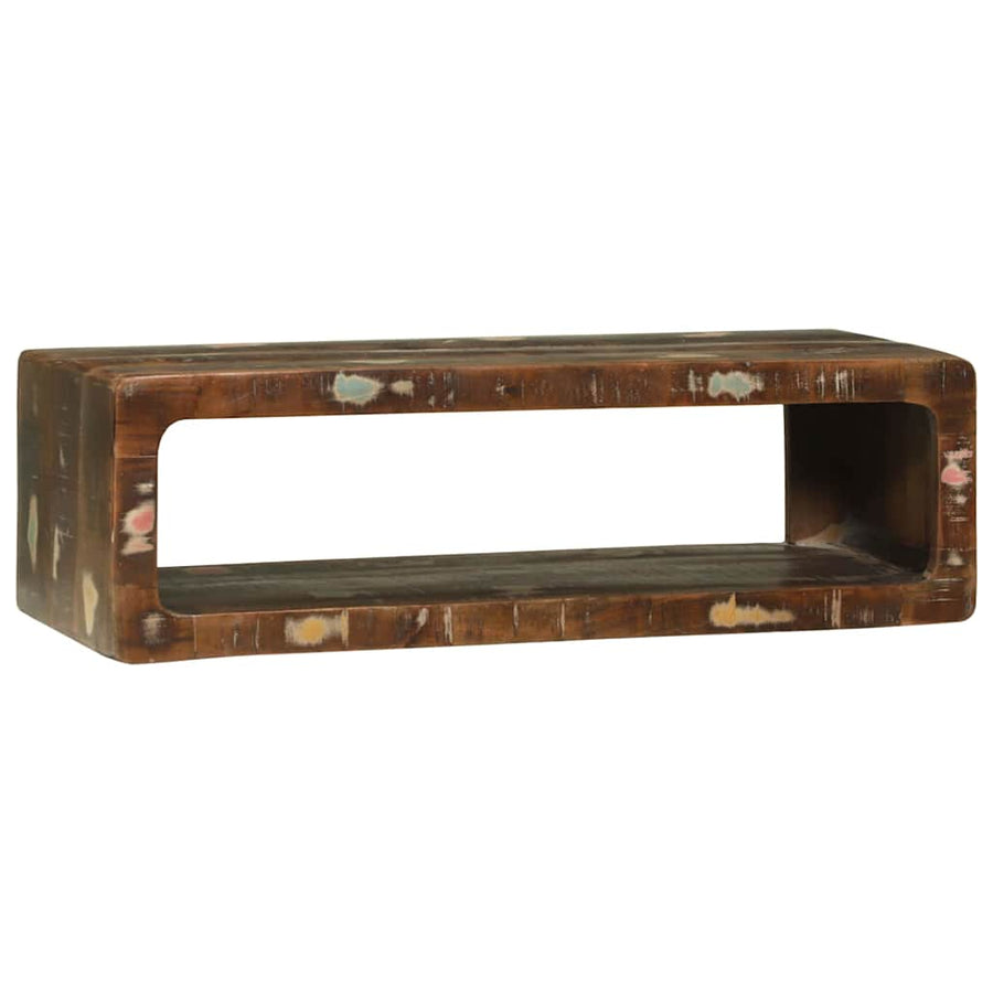 TV-kast Multikleur 80 x 30 x 25 cm Massief gerecycled hout