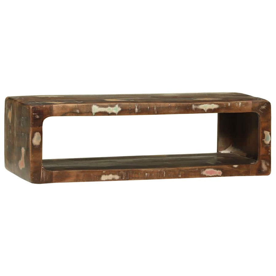 TV-kast Multikleur 80 x 30 x 25 cm Massief gerecycled hout