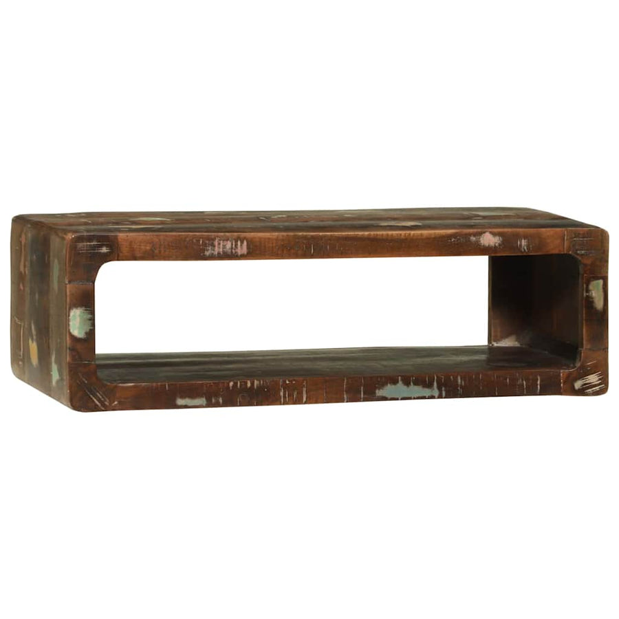 TV-kast Multikleur 80 x 30 x 25 cm Massief gerecycled hout