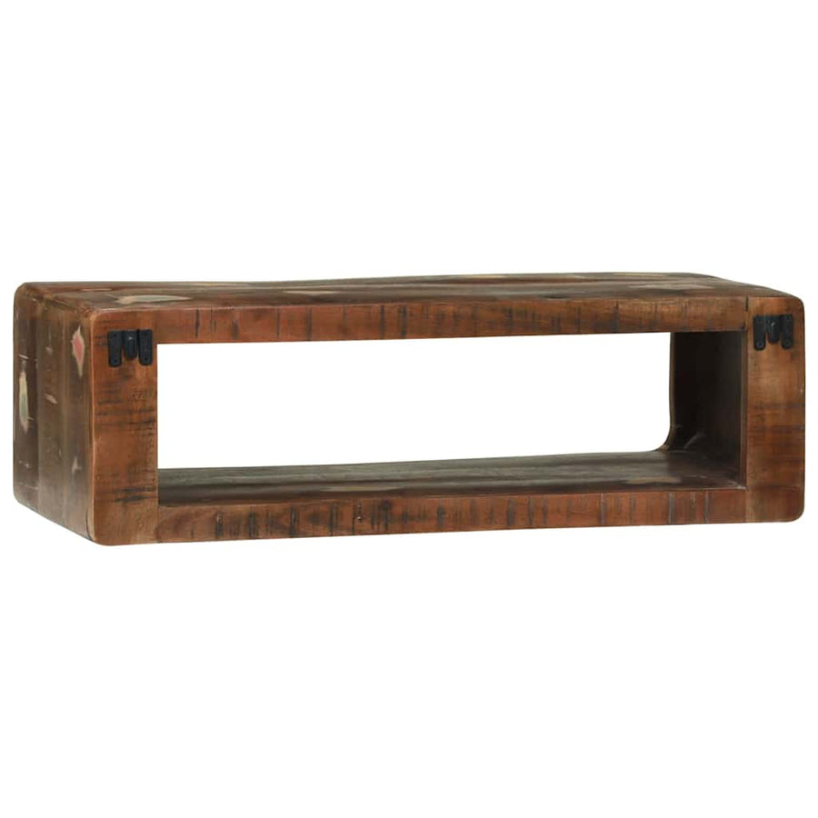 TV-kast Multikleur 80 x 30 x 25 cm Massief gerecycled hout