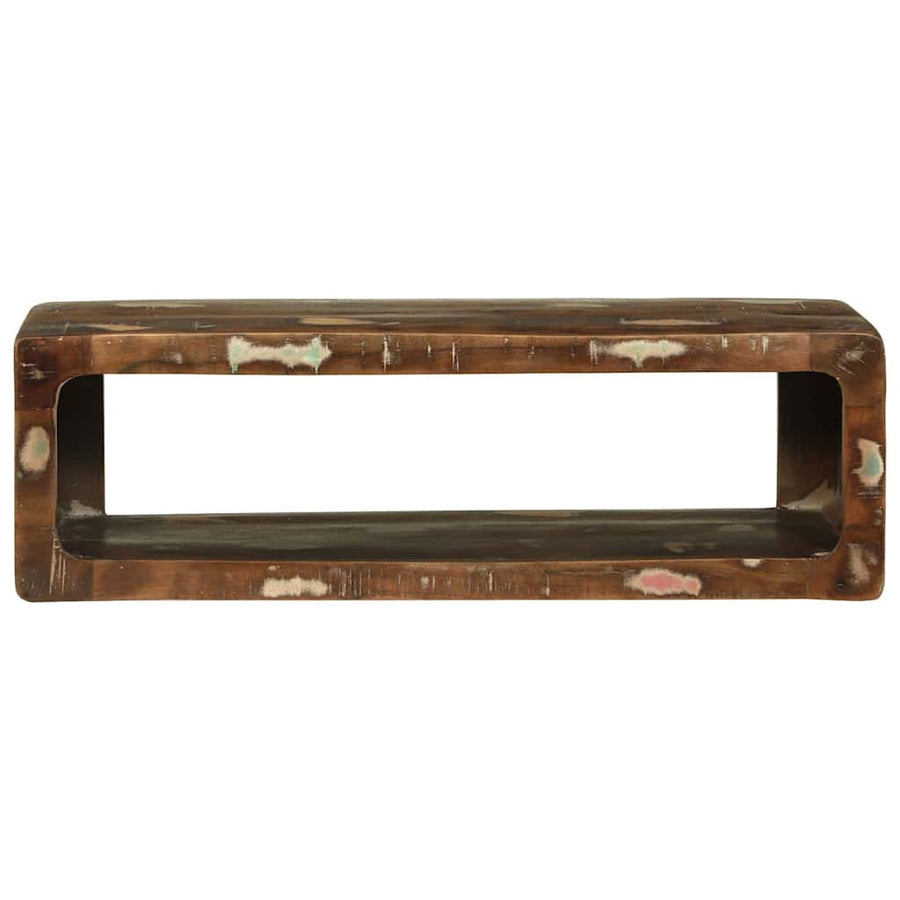 TV-kast Multikleur 80 x 30 x 25 cm Massief gerecycled hout