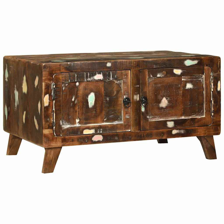 Salontafel Multikleur 80 x 54 x 45 cm Massief Gerecycled Hout