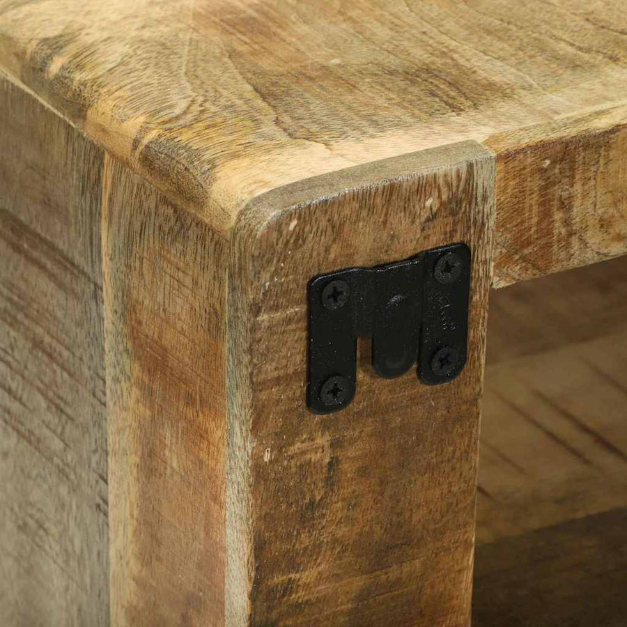 3-delige TV-meubelset Massief hout Ruw mangohout