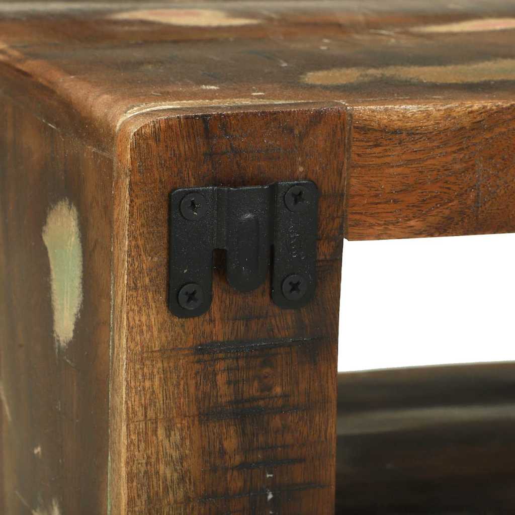 Tv-meubelset met plank 3 pcs Multikleur Massief gerecycled hout