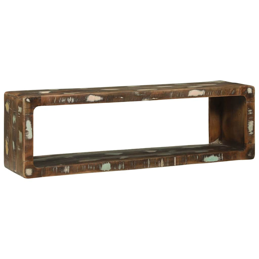 Tv-meubelset met plank 3 pcs Multikleur Massief gerecycled hout