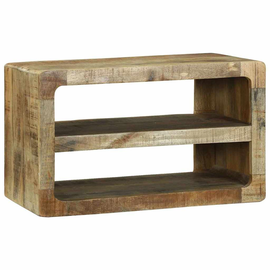 TV-kast met plank Bruin 60 x 32 x 36 cm Massief mangohout