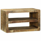 TV Cabinet with Shelf Brown 60 x 32 x 36 cm Solid Mango Wood