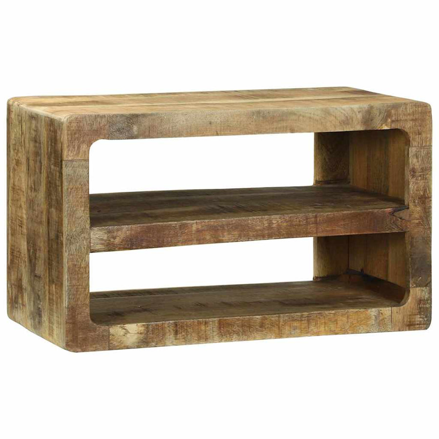 TV-kast met plank Bruin 60 x 32 x 36 cm Massief mangohout