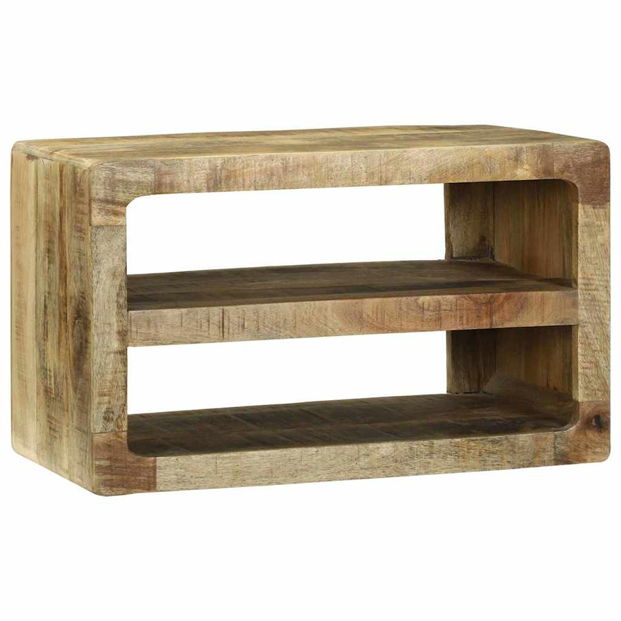TV-kast met plank Bruin 60 x 32 x 36 cm Massief mangohout