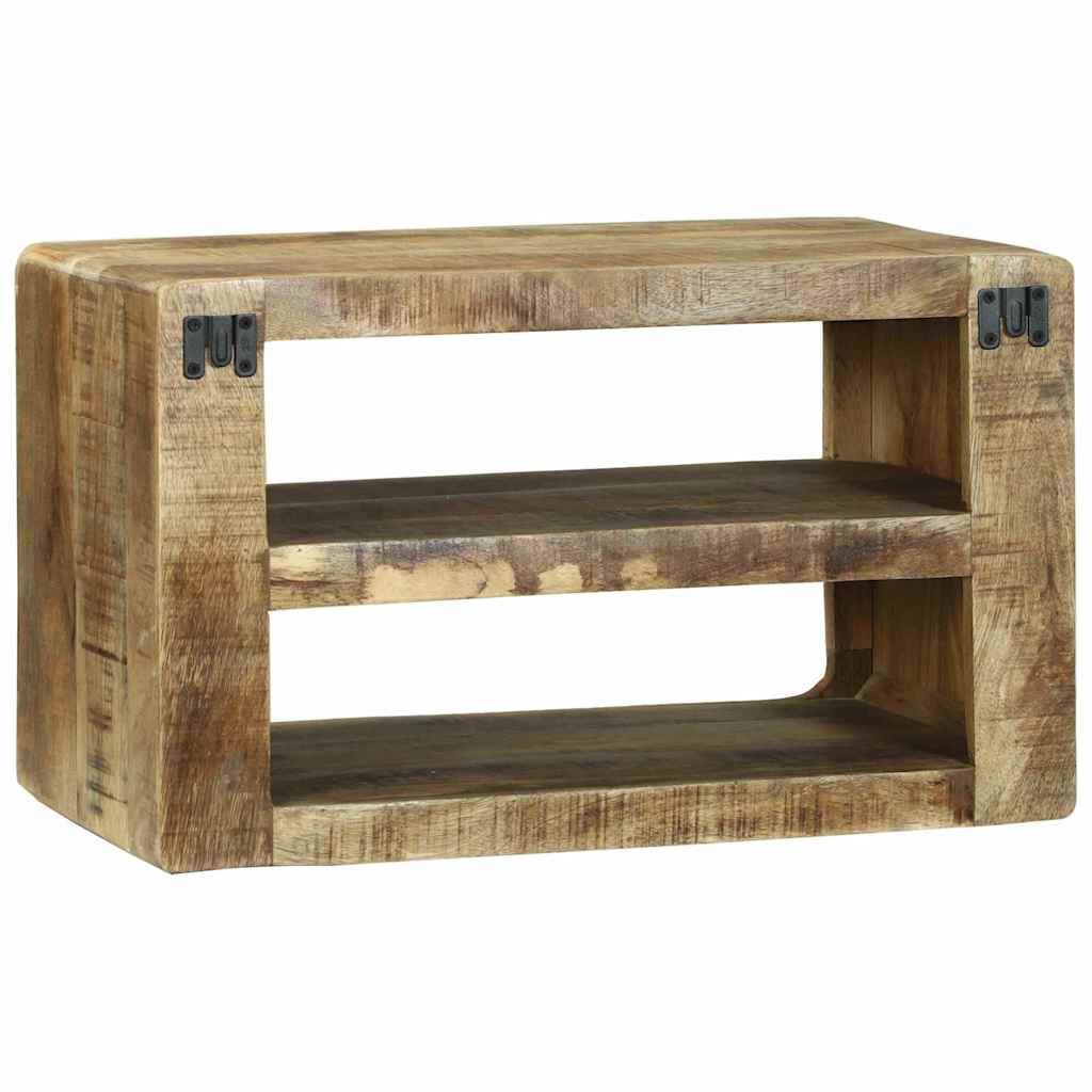 TV-kast met plank Bruin 60 x 32 x 36 cm Massief mangohout