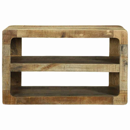 TV-kast met plank Bruin 60 x 32 x 36 cm Massief mangohout