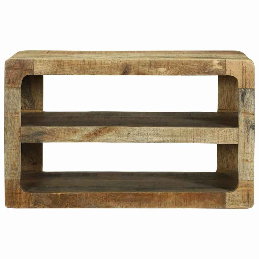 TV-kast met plank Bruin 60 x 32 x 36 cm Massief mangohout