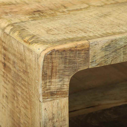 TV-kast met plank Bruin 80 x 32 x 36 cm Massief mangohout