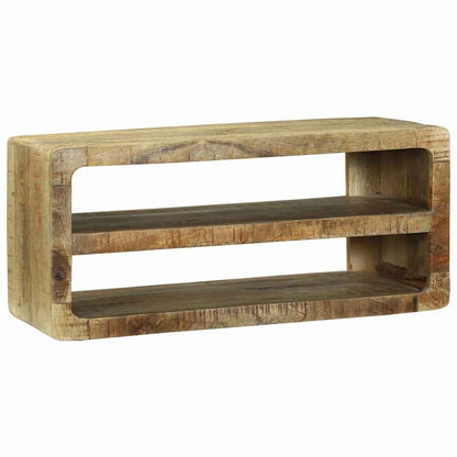 TV-kast met plank Bruin 80 x 32 x 36 cm Massief mangohout