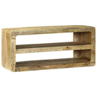 TV cabinet with shelf Brown 80 x 32 x 36 cm Solid mango wood