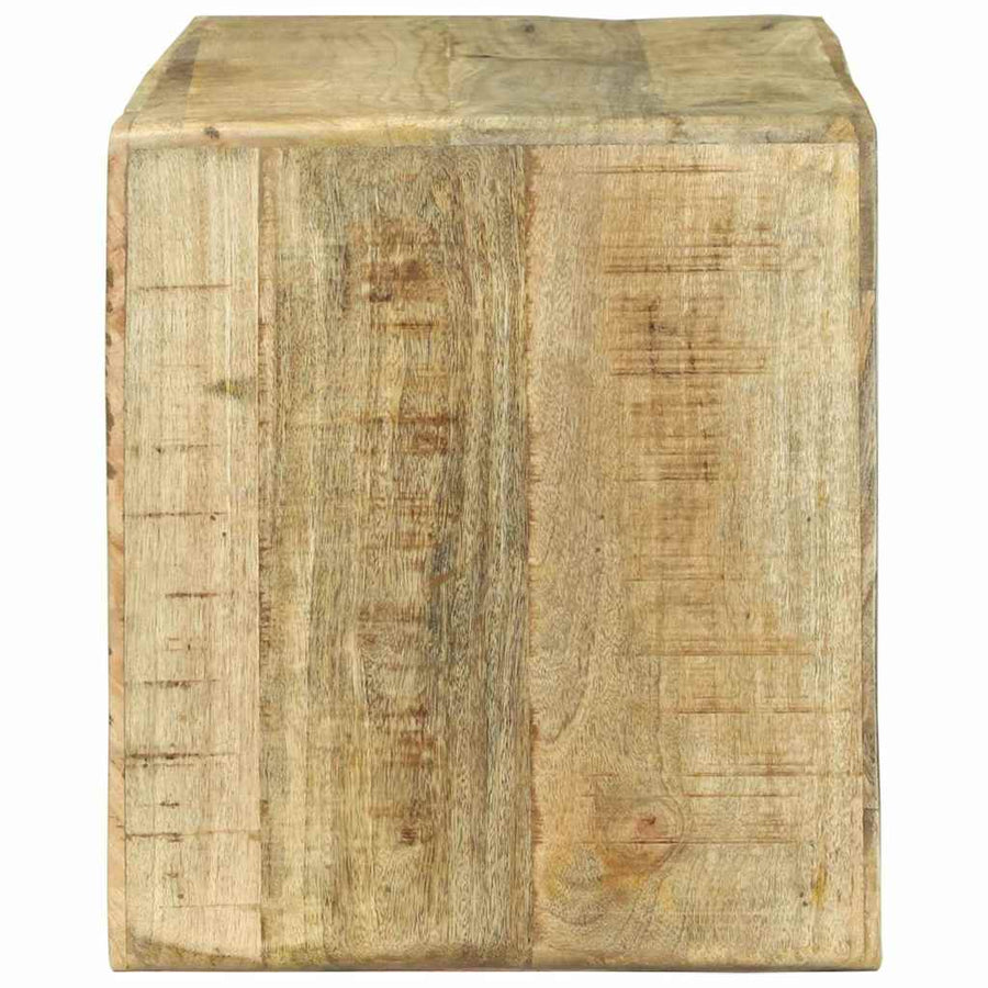 TV-kast met plank Bruin 80 x 32 x 36 cm Massief mangohout
