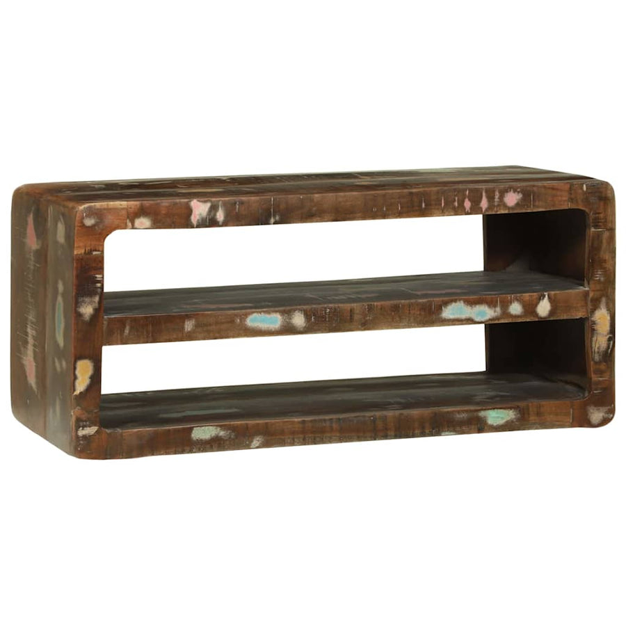 TV-kast Multikleur 80 x 32 x 36 cm Massief gerecycled hout