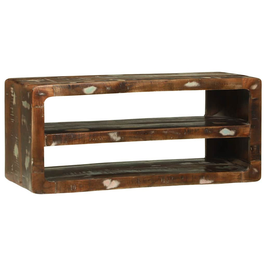 TV-kast Multikleur 80 x 32 x 36 cm Massief gerecycled hout