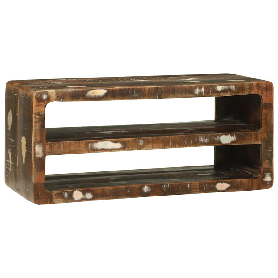 TV-kast Multikleur 80 x 32 x 36 cm Massief gerecycled hout