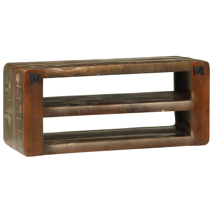 TV-kast Multikleur 80 x 32 x 36 cm Massief gerecycled hout