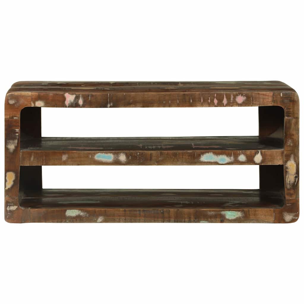 TV-kast Multikleur 80 x 32 x 36 cm Massief gerecycled hout