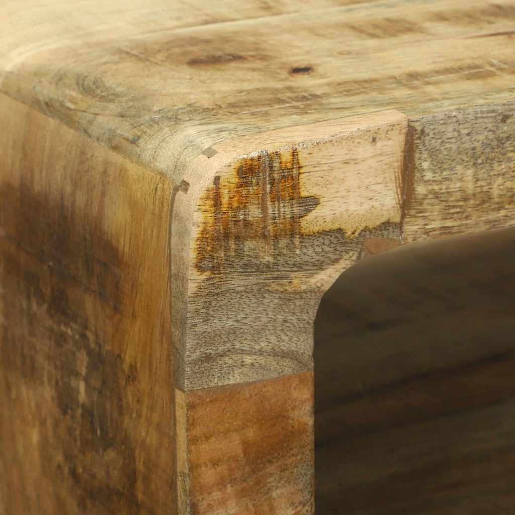 TV-kast met plank Bruin 100 x 32 x 36 cm Massief mangohout