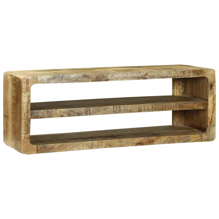 TV-kast met plank Bruin 100 x 32 x 36 cm Massief mangohout