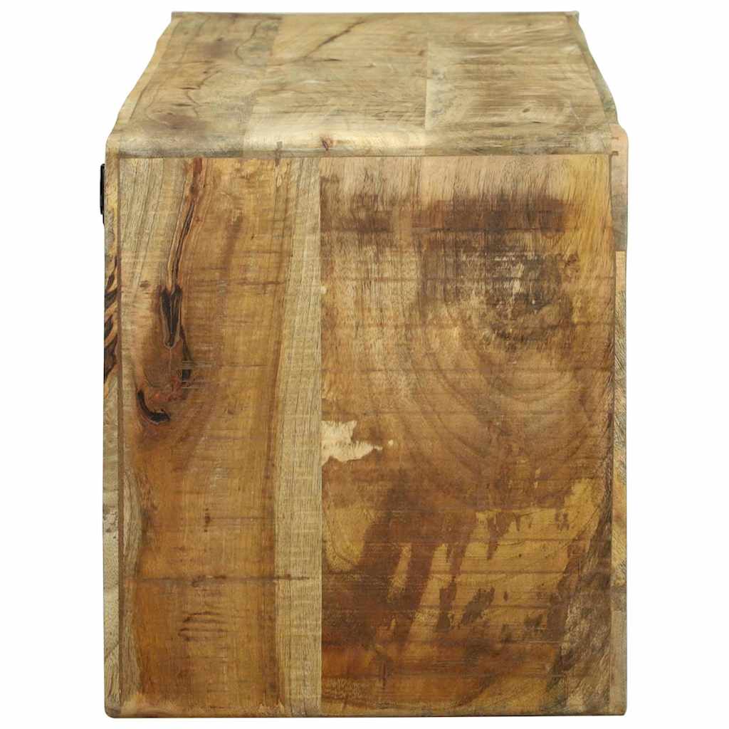 TV-kast met plank Bruin 100 x 32 x 36 cm Massief mangohout