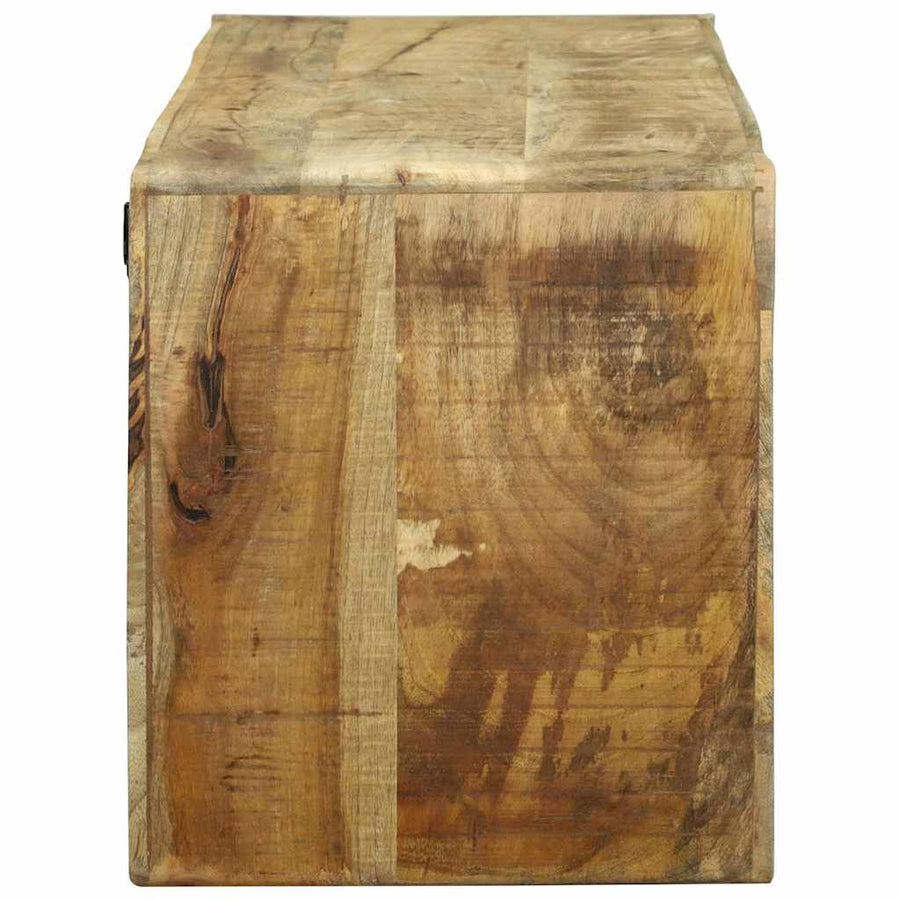TV-kast met plank Bruin 100 x 32 x 36 cm Massief mangohout