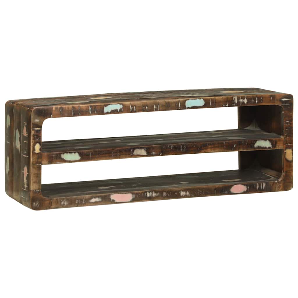TV-kast Multikleur 100 x 32 x 36 cm Massief gerecycled hout