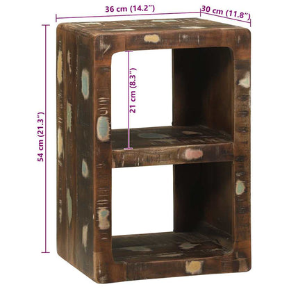 TV-kast Multikleur 36 x 30 x 54 cm Massief gerecycled hout