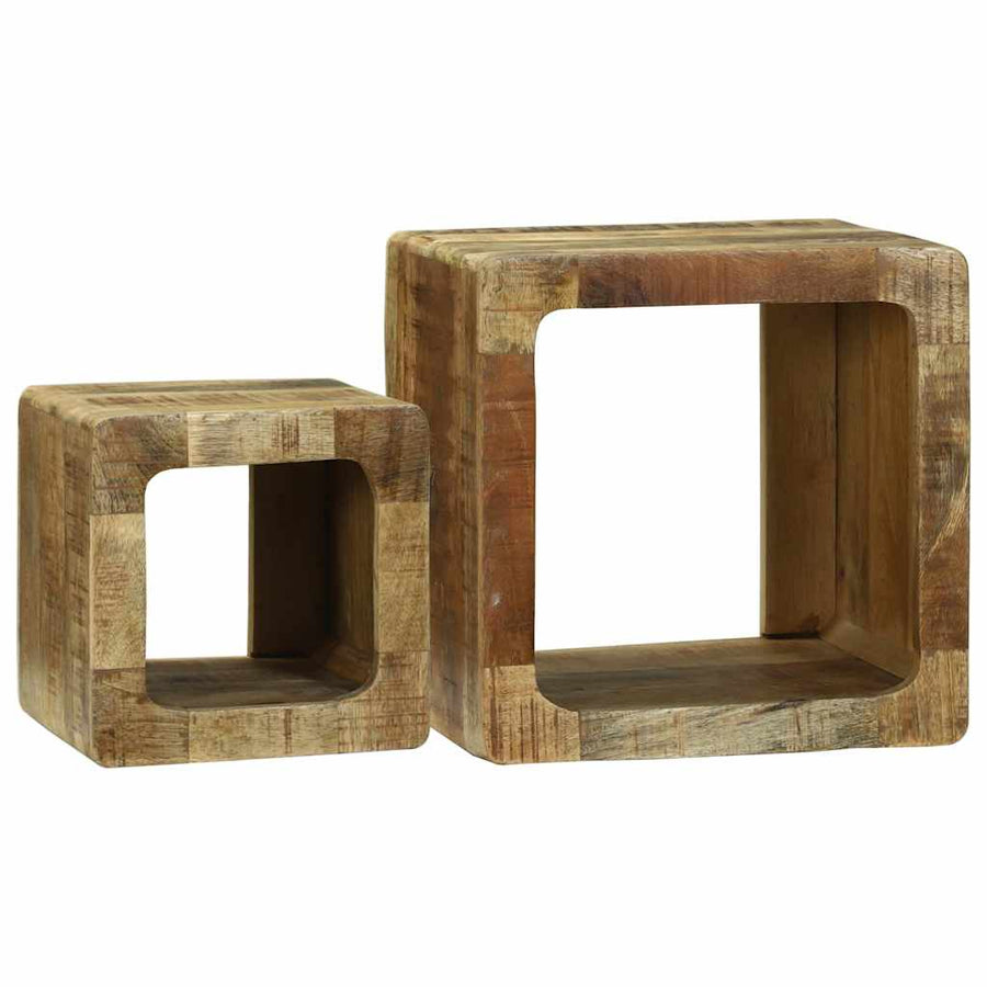 TV Eenheden 2 pcs Bruin 36 x 30 x 36 cm Massief Mango Hout