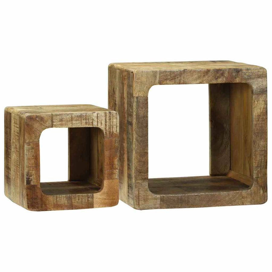 TV Eenheden 2 pcs Bruin 36 x 30 x 36 cm Massief Mango Hout