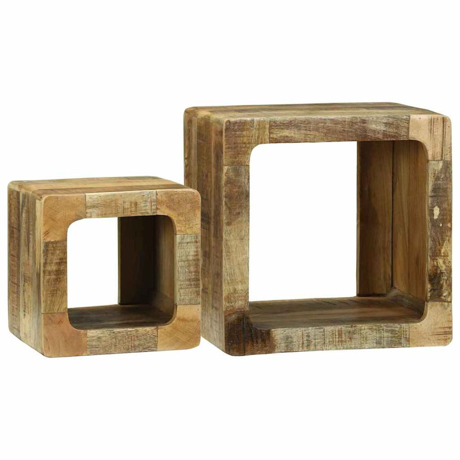 TV Eenheden 2 pcs Bruin 36 x 30 x 36 cm Massief Mango Hout