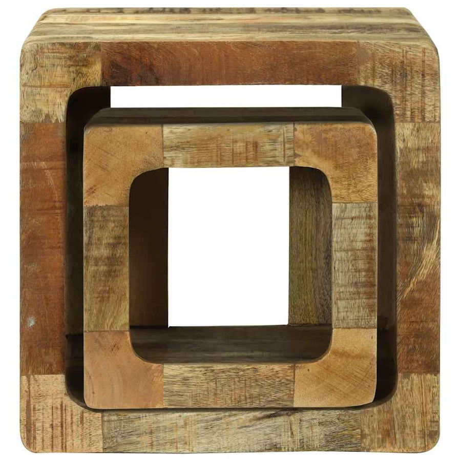 TV Eenheden 2 pcs Bruin 36 x 30 x 36 cm Massief Mango Hout