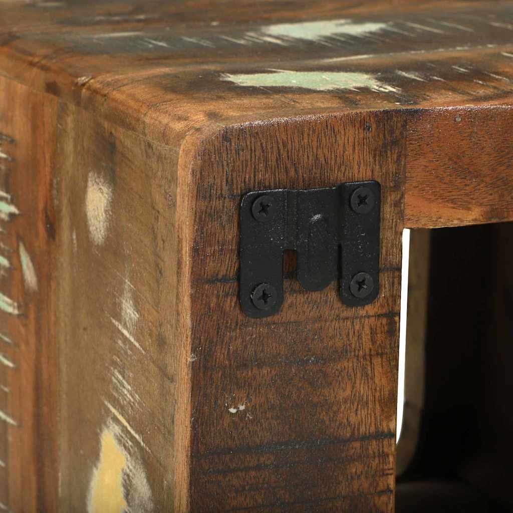 TV Eenheden met plank 2 pcs Multikleur Massief Gerecycled Hout