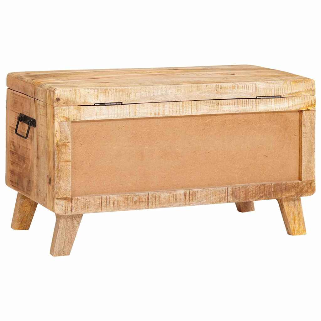Opbergbox Met Opslag Met Slot 70 X 35 X 40 Cm Massief Mangohout Massief ruw mangohout