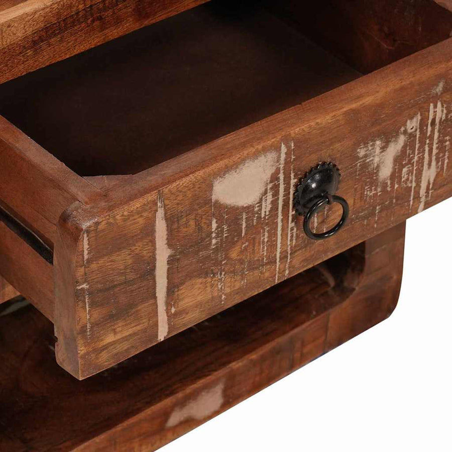 Wandkastje Multikleur 40 x 30 x 36 cm massief gerecycled hout