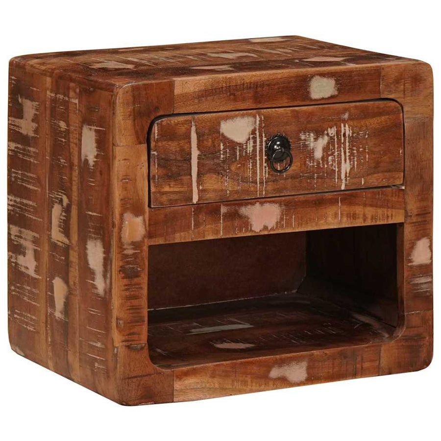 Wandkastje Multikleur 40 x 30 x 36 cm massief gerecycled hout
