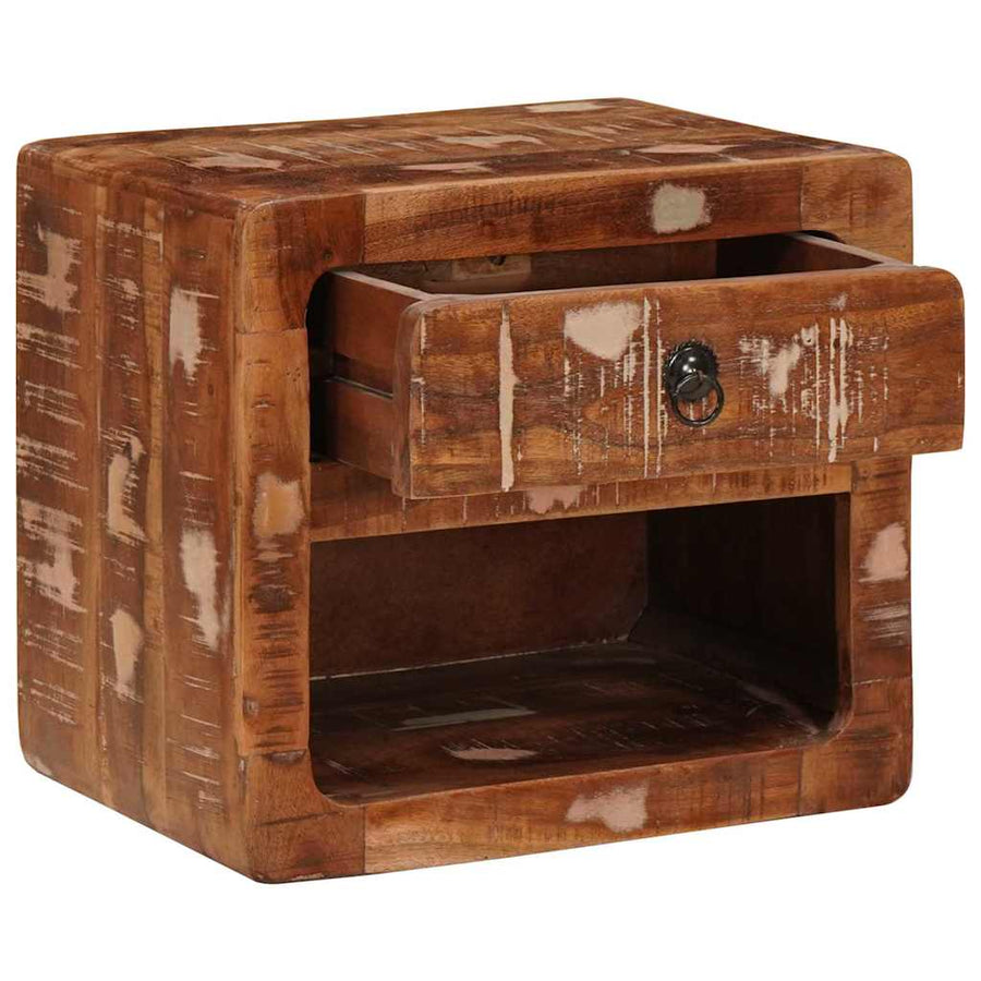 Wandkastje Multikleur 40 x 30 x 36 cm massief gerecycled hout