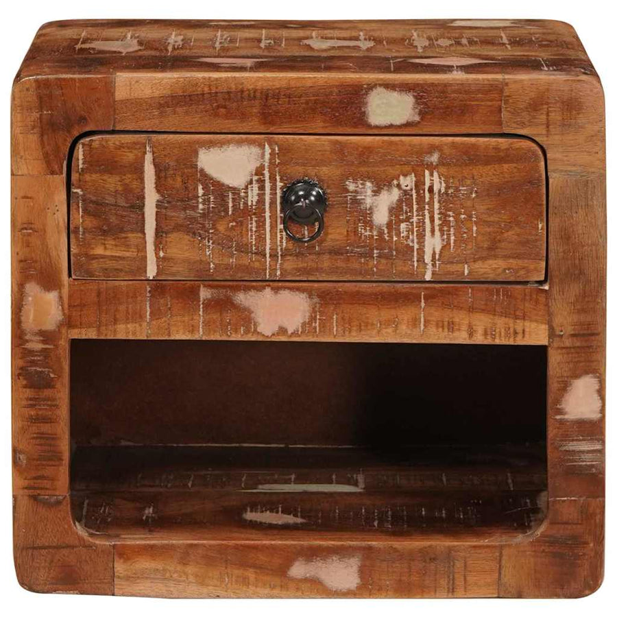 Wandkastje Multikleur 40 x 30 x 36 cm massief gerecycled hout
