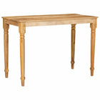 Coffee Table Brown 110 x 55 x 77 cm Solid Mango Wood