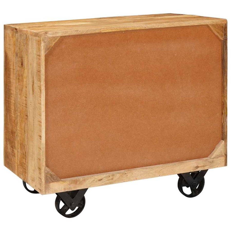 Bijzetkast Bruin 70 x 38 x 63 cm massief mangohout
