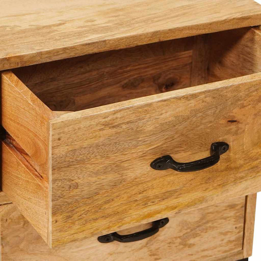 Tv-meubels met lade Bruin 110 x 30 x 46 cm Massief Mango Hout