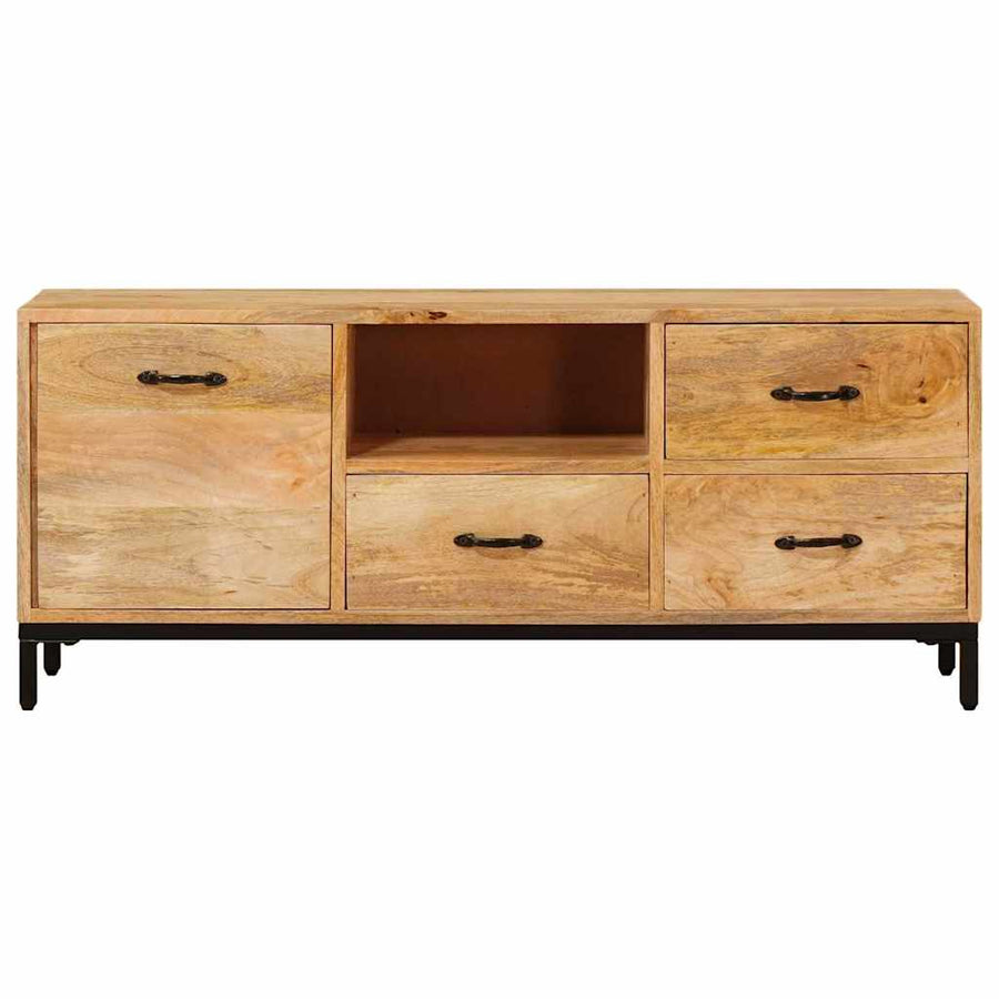 Tv-meubels met lade Bruin 110 x 30 x 46 cm Massief Mango Hout