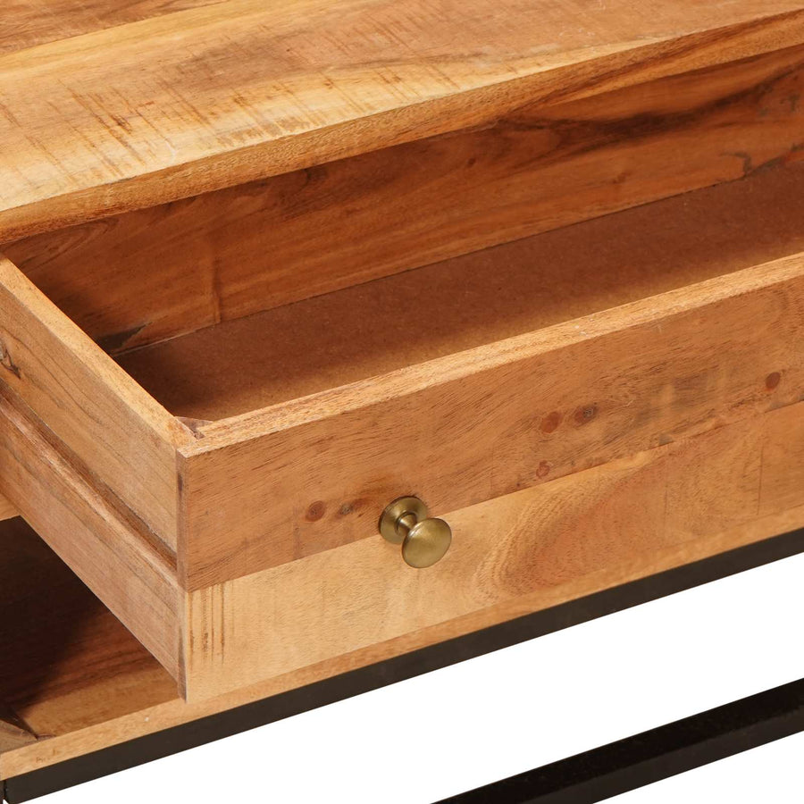 TV-kast met lade Naturel 110 x 30 x 44 cm Massief Acaciahout