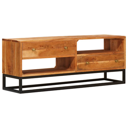 TV-kast met lade Naturel 110 x 30 x 44 cm Massief Acaciahout